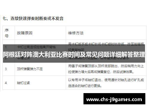 阿根廷对阵澳大利亚比赛时间及常见问题详细解答整理 阿根廷对阵澳大利亚比赛时间及常见问题详细解答整理